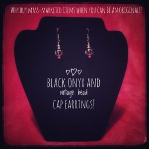 Original Design Black Onyx earrings!